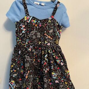 Handmade periodic table dress